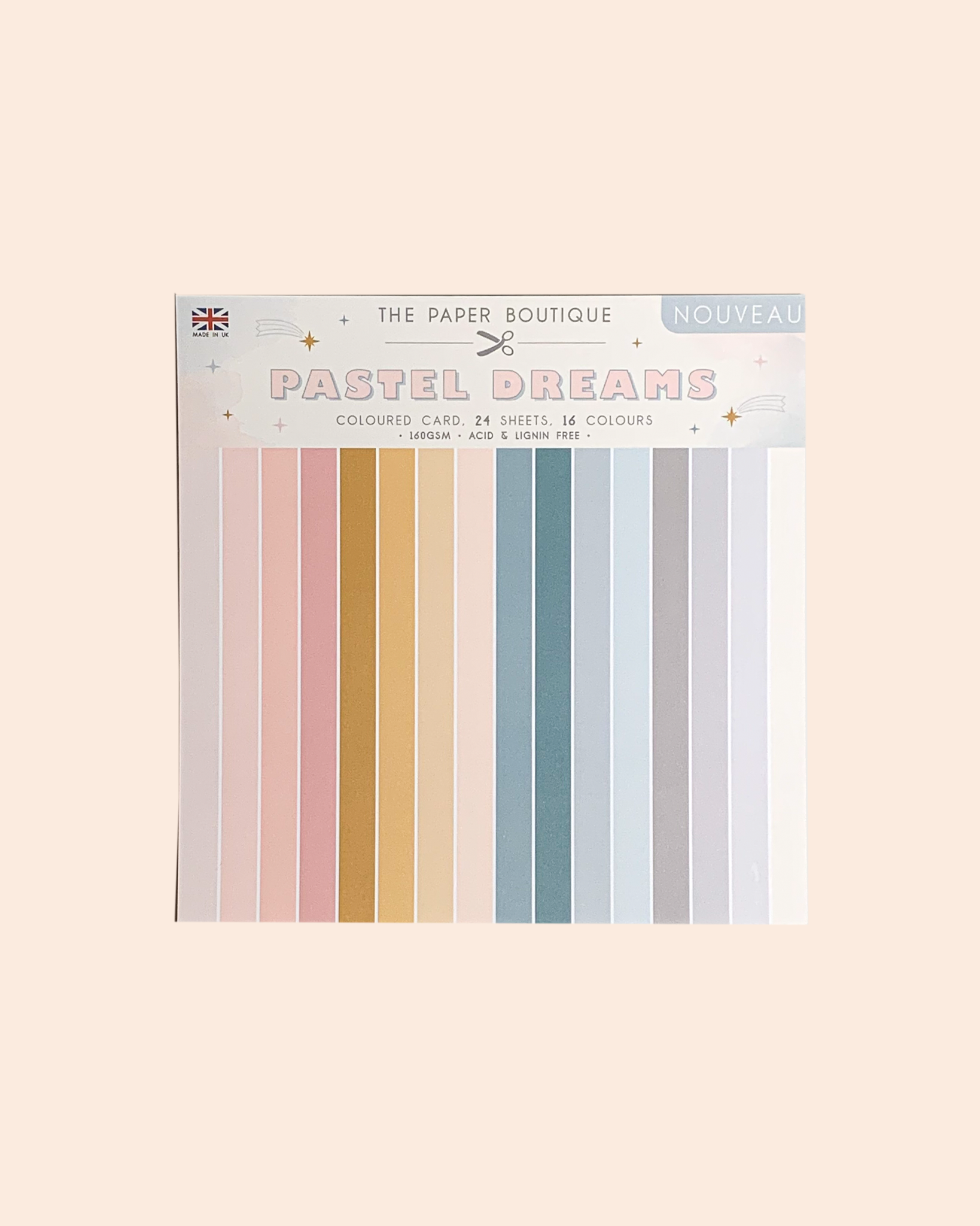 Sada barevných papírů – Pastel Dreams 24ks